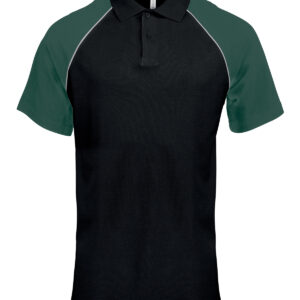 Polo baseball contrast polo shirt