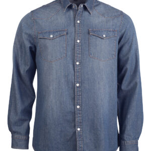 Long sleeve denim shirt