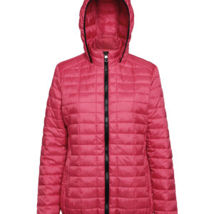 Women's honeycomb hooded jacket