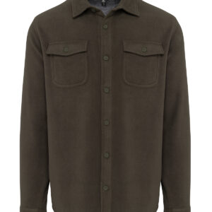 Sherpa lined fleece overshirt