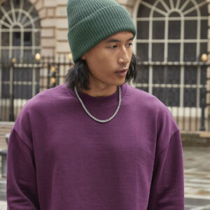 Oversized beanie met omslag