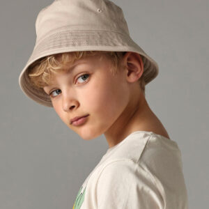 Junior organic cotton bucket hat