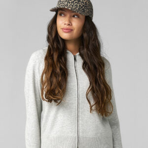 Leopard print 6-panel cap