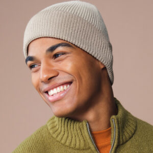 Dip-dye beanie