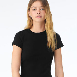 Women's micro rib baby t-shirt
