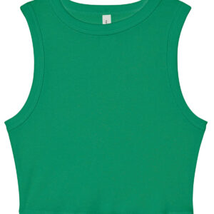 Women's micro rib muscle crop tank