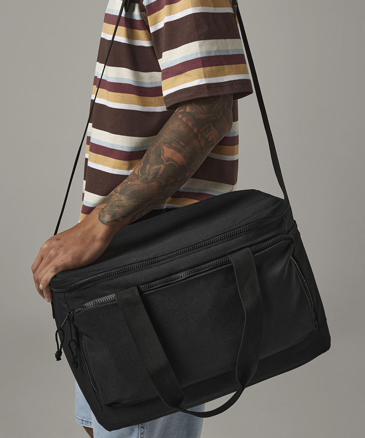 Recycled large cooler shoulder bag
