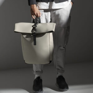 Matte PU rolltop backpack