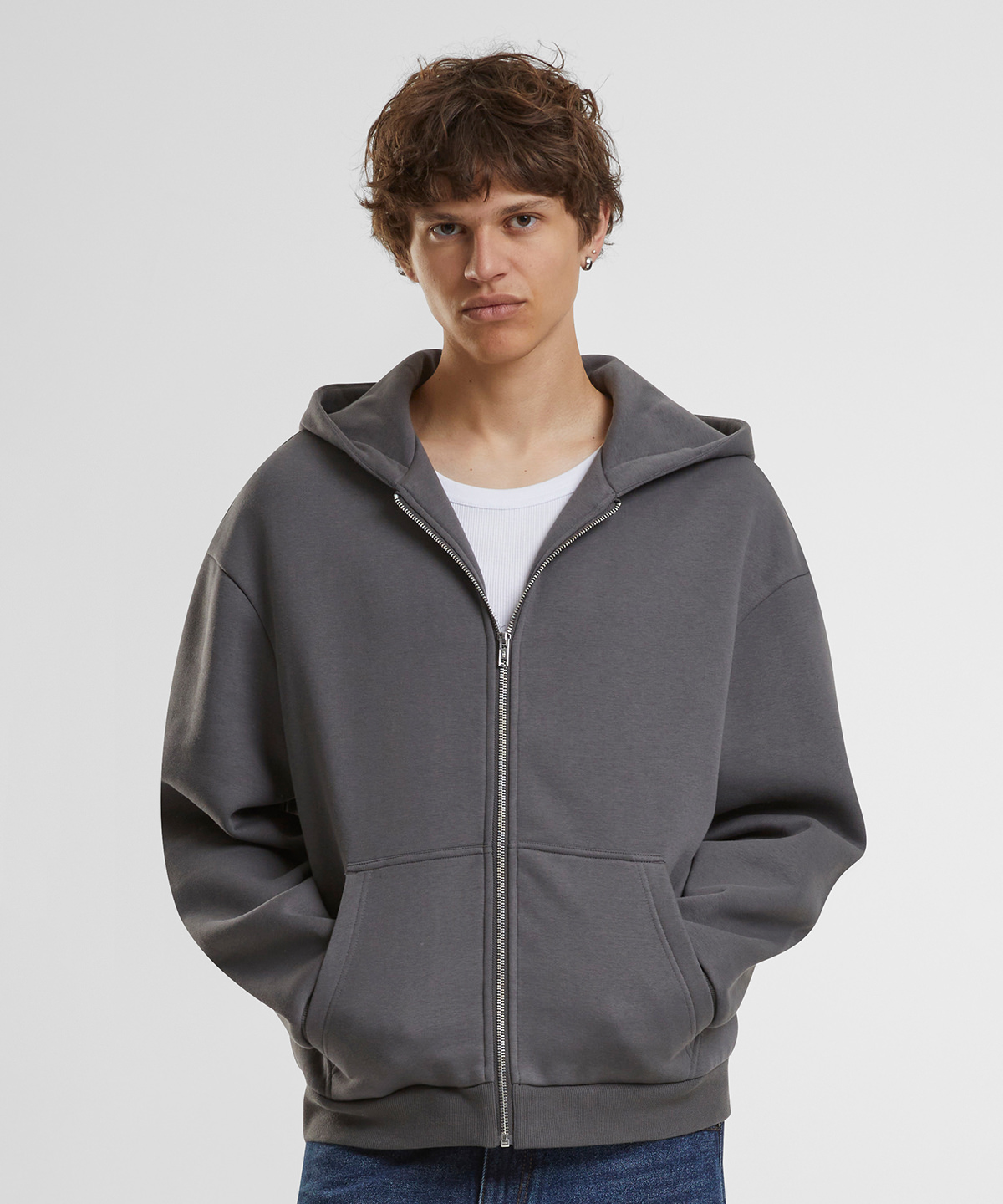Fluffy zip hoodie