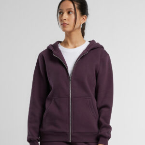 Women’s fluffy zip hoodie