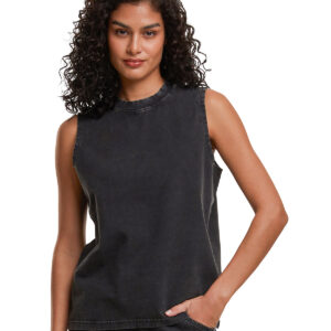 Women's vintage washed sleeveless tee