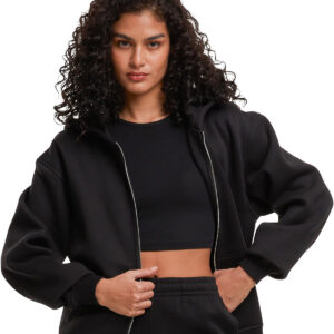Women's loose fit zip hoodie