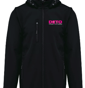DETO Softshell Jas Zwart