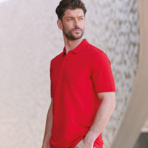 Micro-fine piqué polo shirt