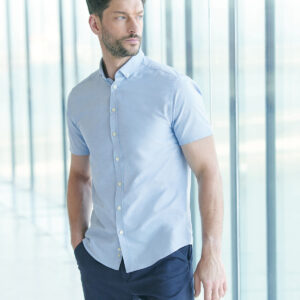Modern short sleeve Oxford shirt