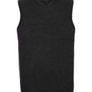 V-neck sleeveless knitted sweater