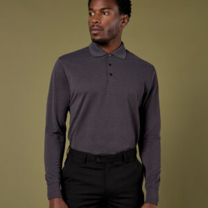 Piqué polo long-sleeved (classic fit)