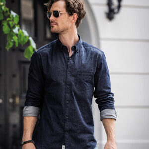 Torrance denim slim fit shirt