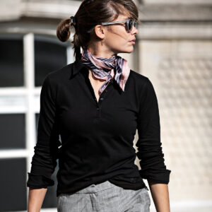 Women's Carlington deluxe long sleeve polo