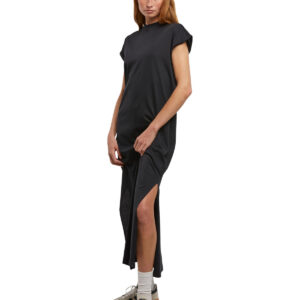 Women's long extended shoulder dress