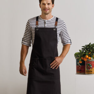 Clip 'n' Clasp cross-back bib apron