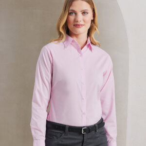 Women's poplin long sleeve blouse