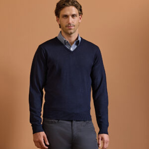'Essential' acrylic v-neck sweater