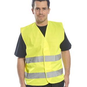 Hi-vis two-band vest (C474)