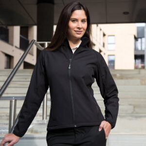 Womens printable softshell with recycled fleece inner