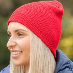 Cotton knitted beanie hat