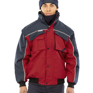 Work-Guard zip sleeve heavy-duty pilot jacket