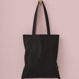 Organic cotton shopper long handle