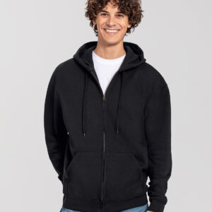Iconic premium hooded sweatshirt jacket