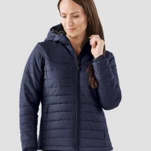 Women's Nautilus quilted hooded jacket