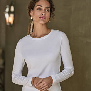 Women's long sleeve interlock tee (590)
