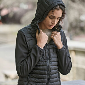 Women's hooded crossover jacket (9629)
