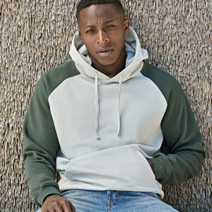 Unlabelled two-tone hooded sweatshirt (5156)