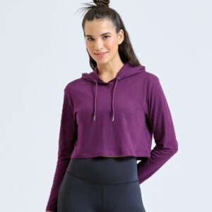 Women's TriDri® cropped hooded t-shirt