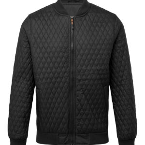 Quilted flight jacket