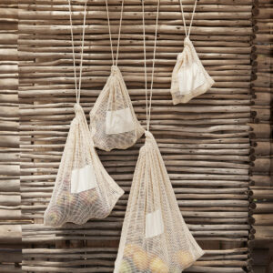 Organic cotton mesh sacks