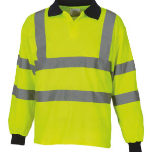 Hi-vis long sleeve polo (HVJ310)