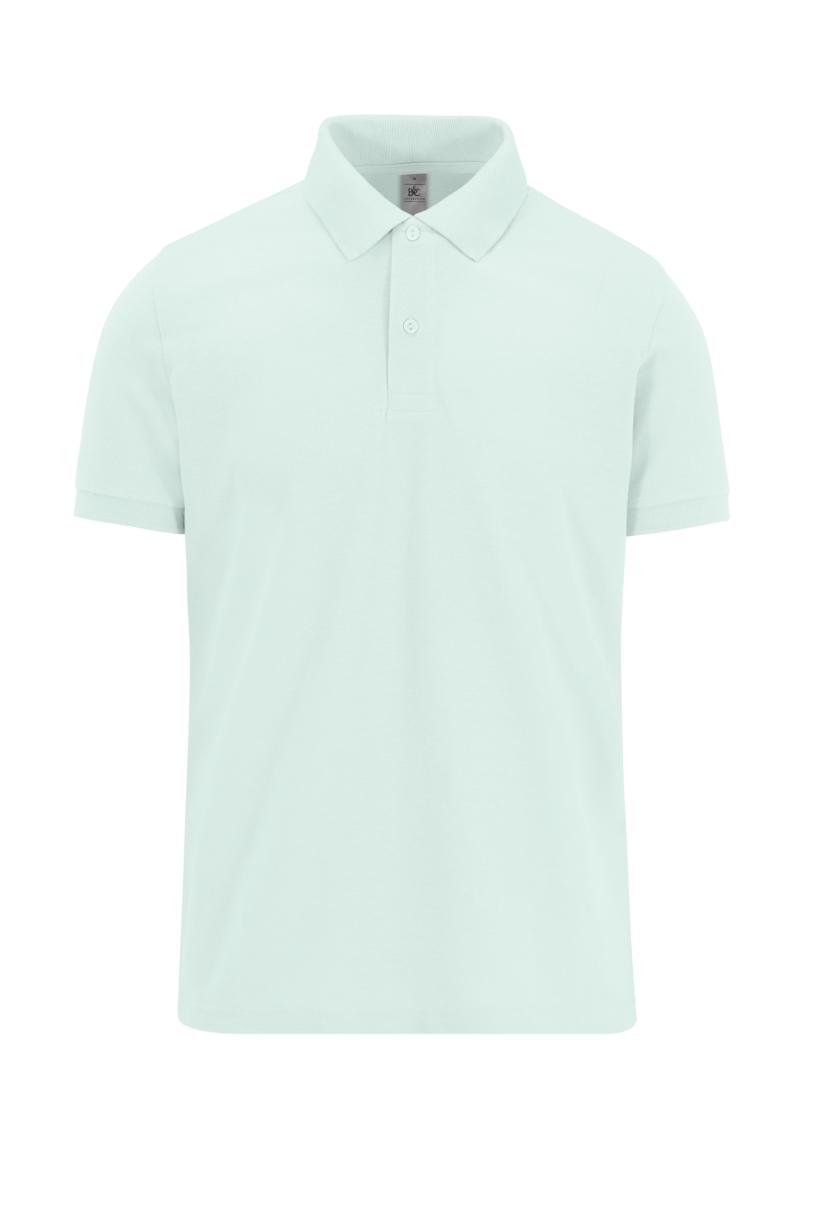 B&C MY POLO 180 Heren korte mouwen — Blush Mint