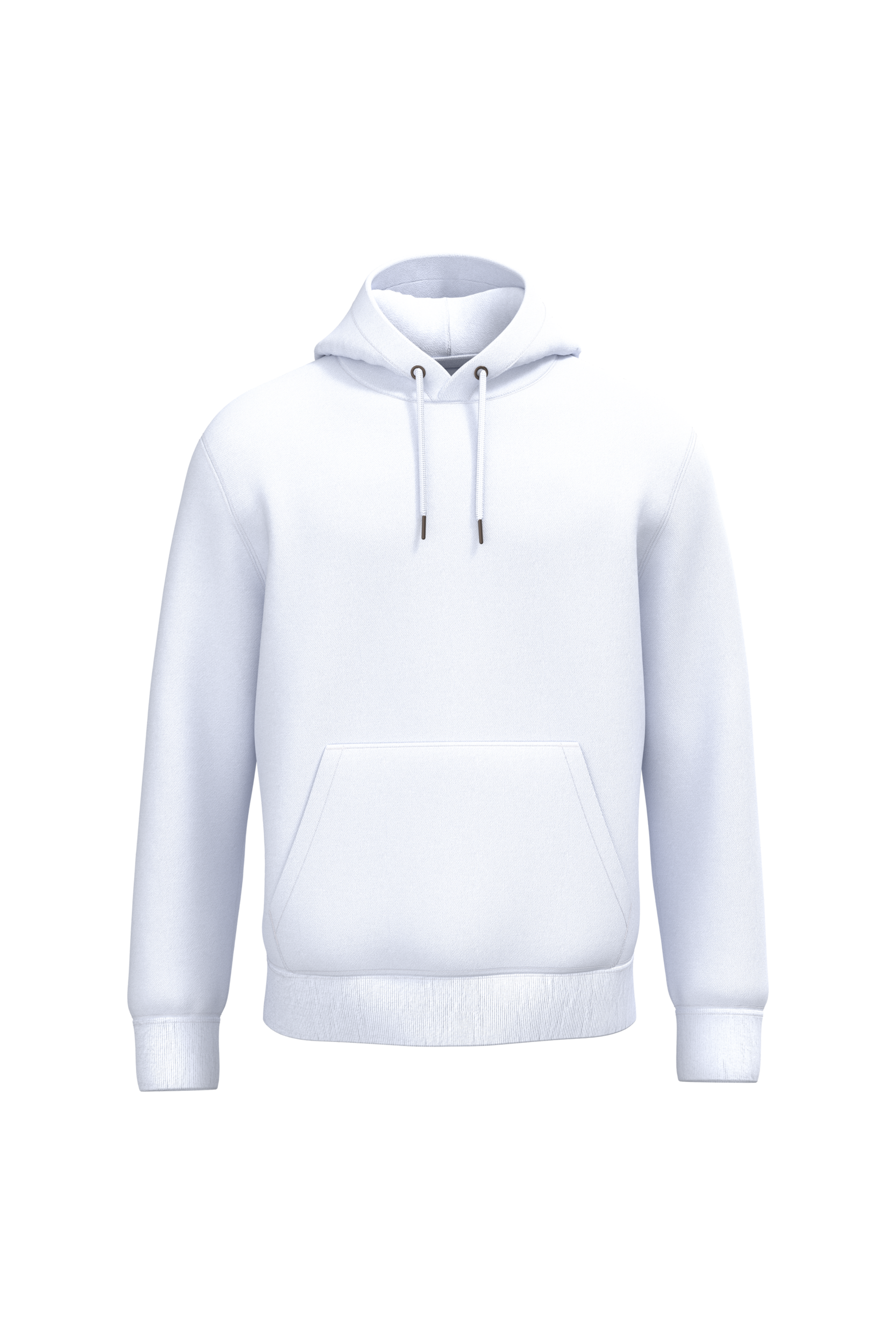 Native Spirit Ecologische uniseks sweater met capuchon — White