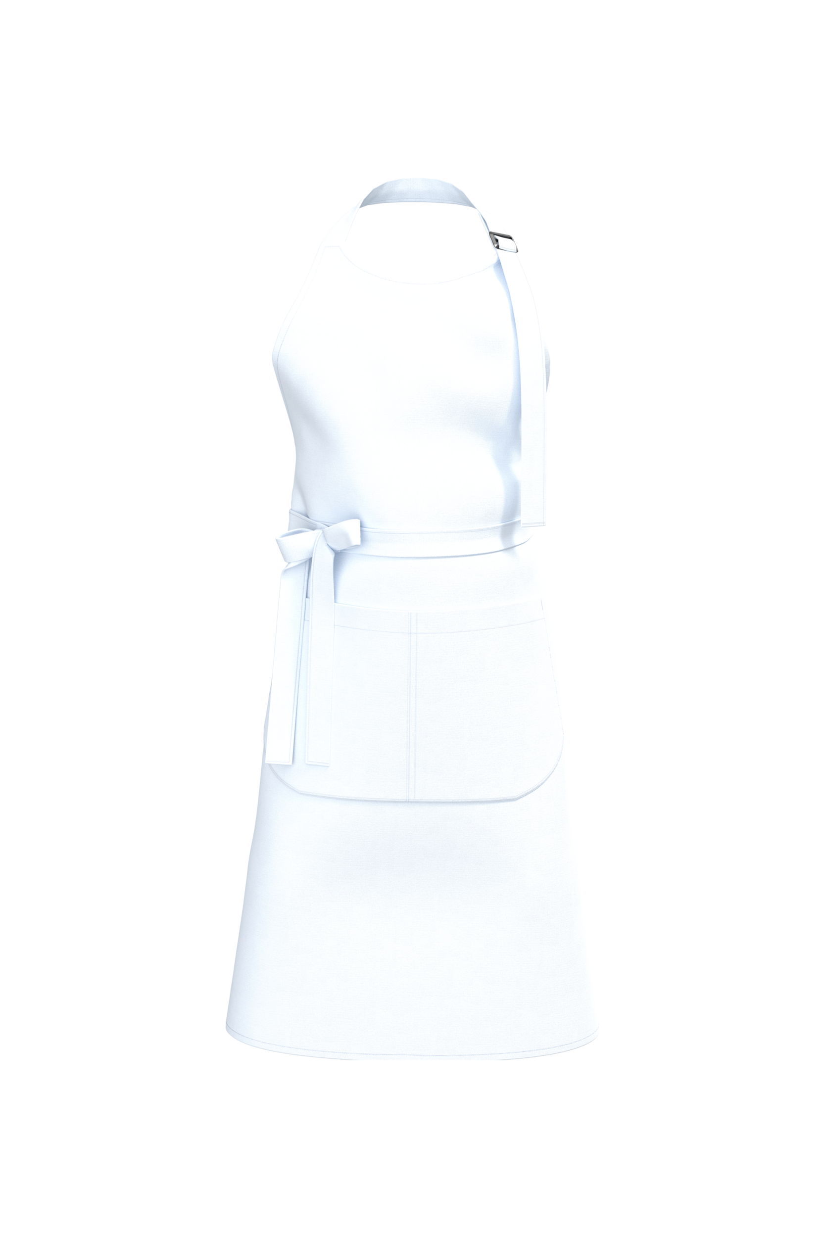 Kariban Schort met zak van biologisch katoen — White