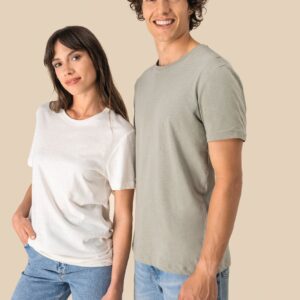 Spasso Ecologisch uniseks T-shirt van biokatoen en linnen