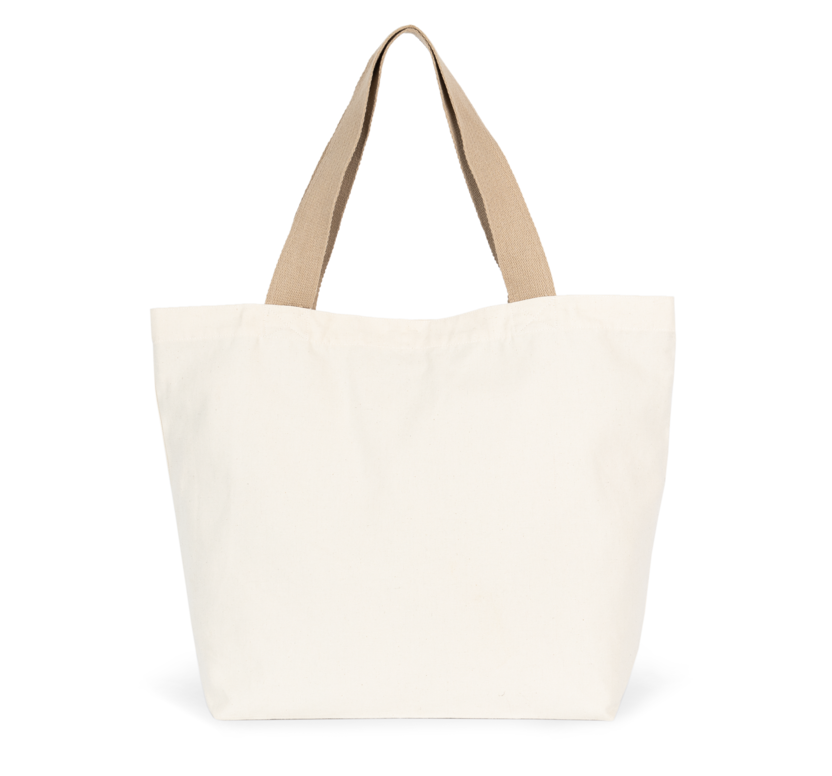 Kimood Grote, gerecyclede shopper met platte bodem — Ecume / Hemp