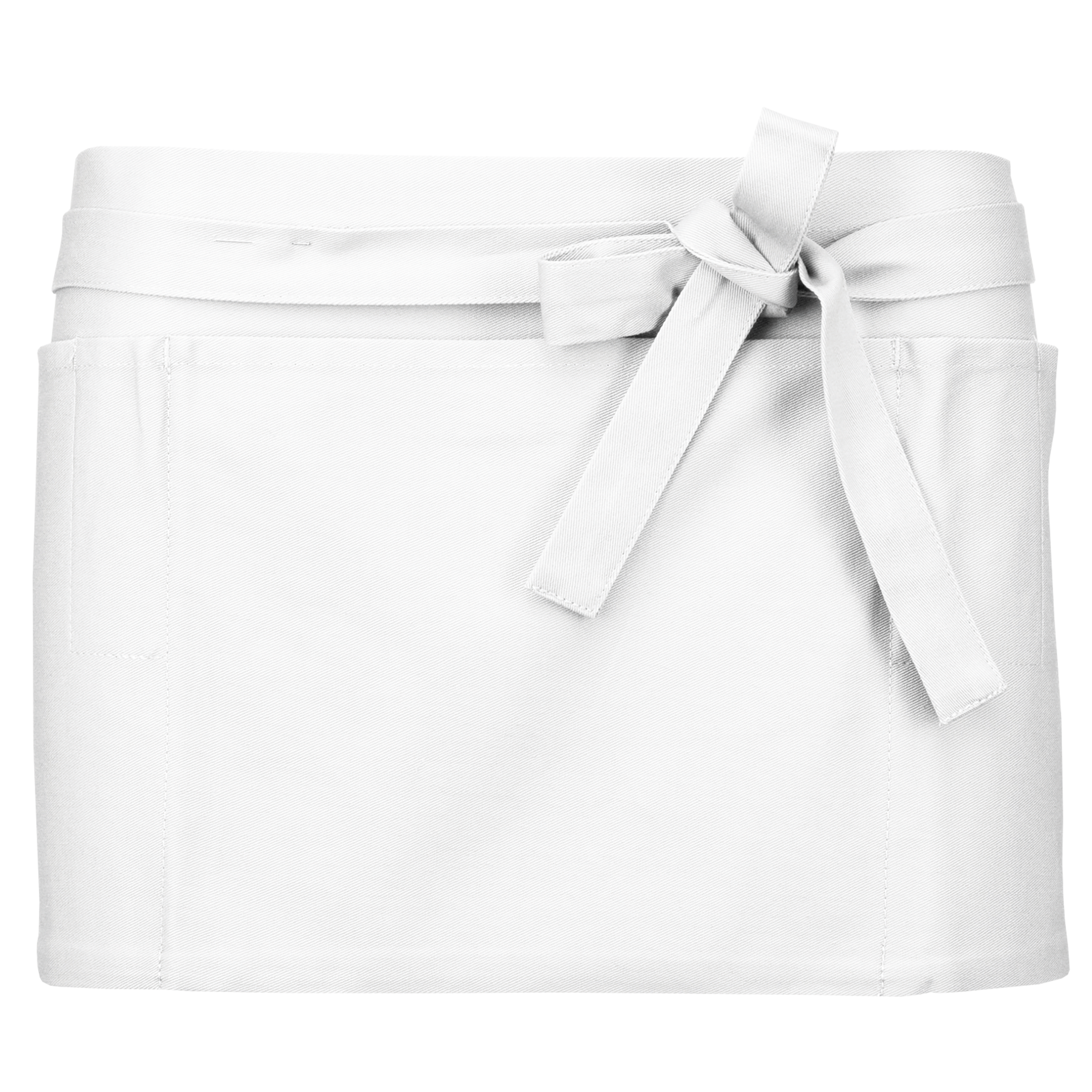 Kariban Katoenen kort schort — White