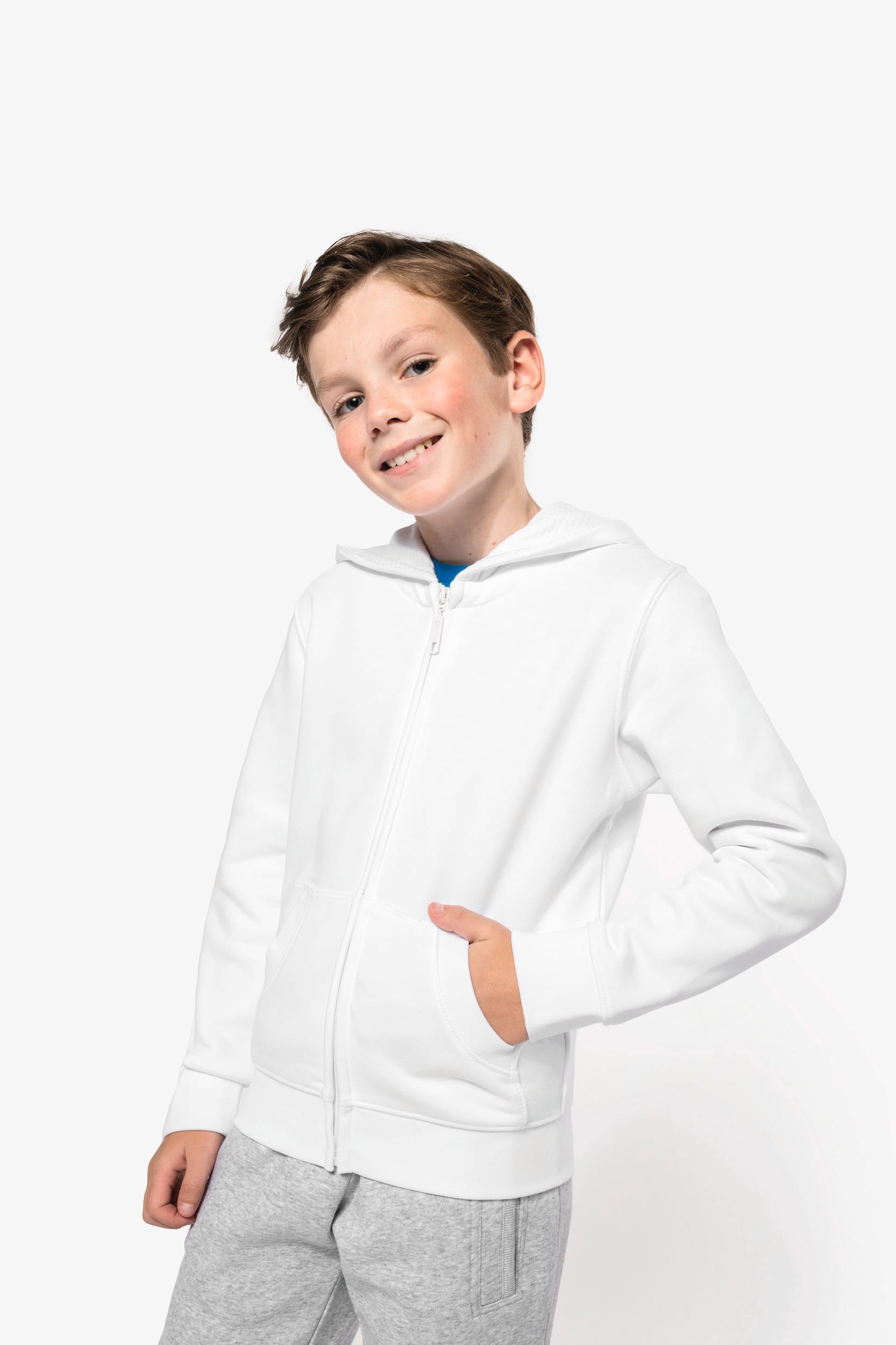 Kariban Kinder sweatvest met capuchon
