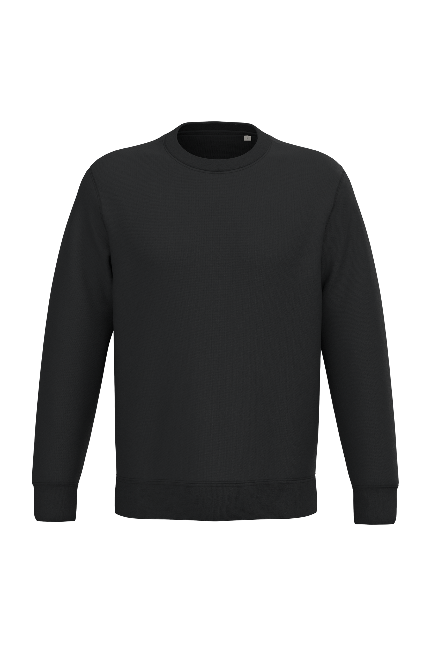 Native Spirit Ecologische uniseks sweater met ronde hals — Black