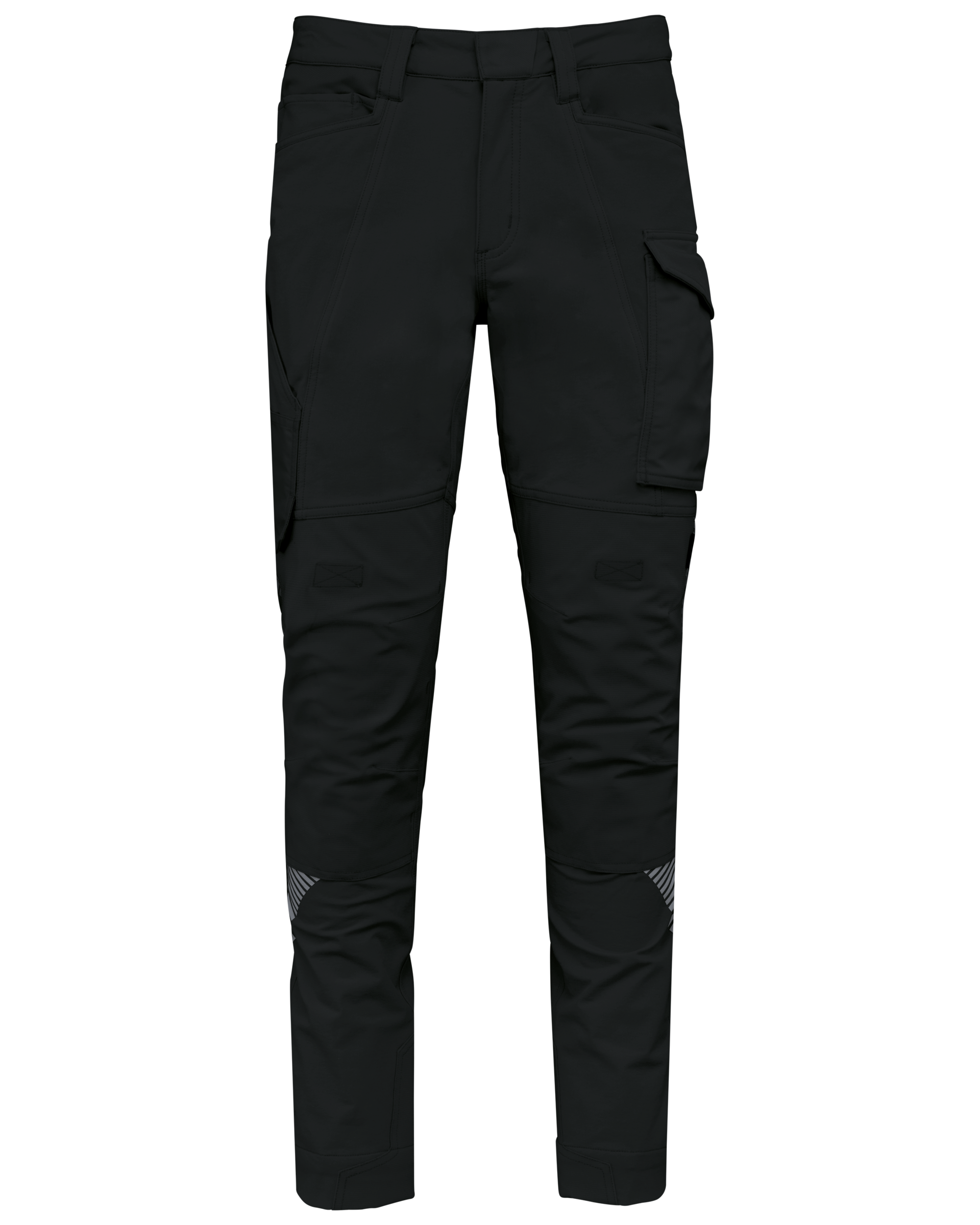 WK. Designed To Work Gerecyclede stretchbroek multizakken uniseks — Black